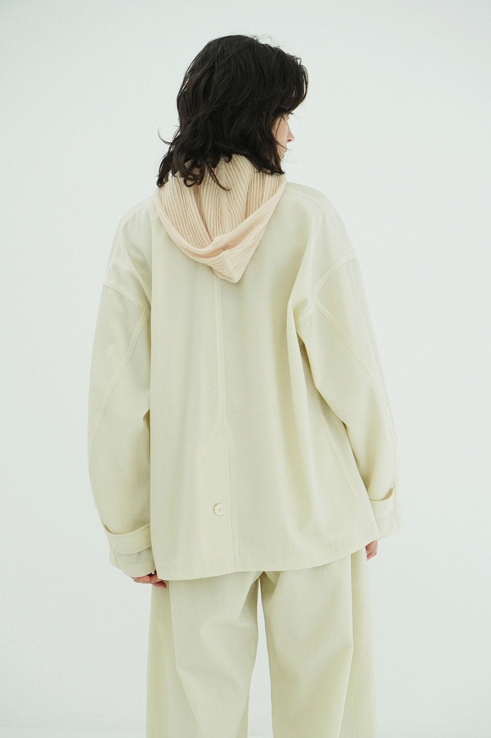 WOOL NYLON SINGLE JACKET