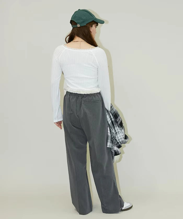 West Shearing Panel Easy Slacks Pants Limited Edition
