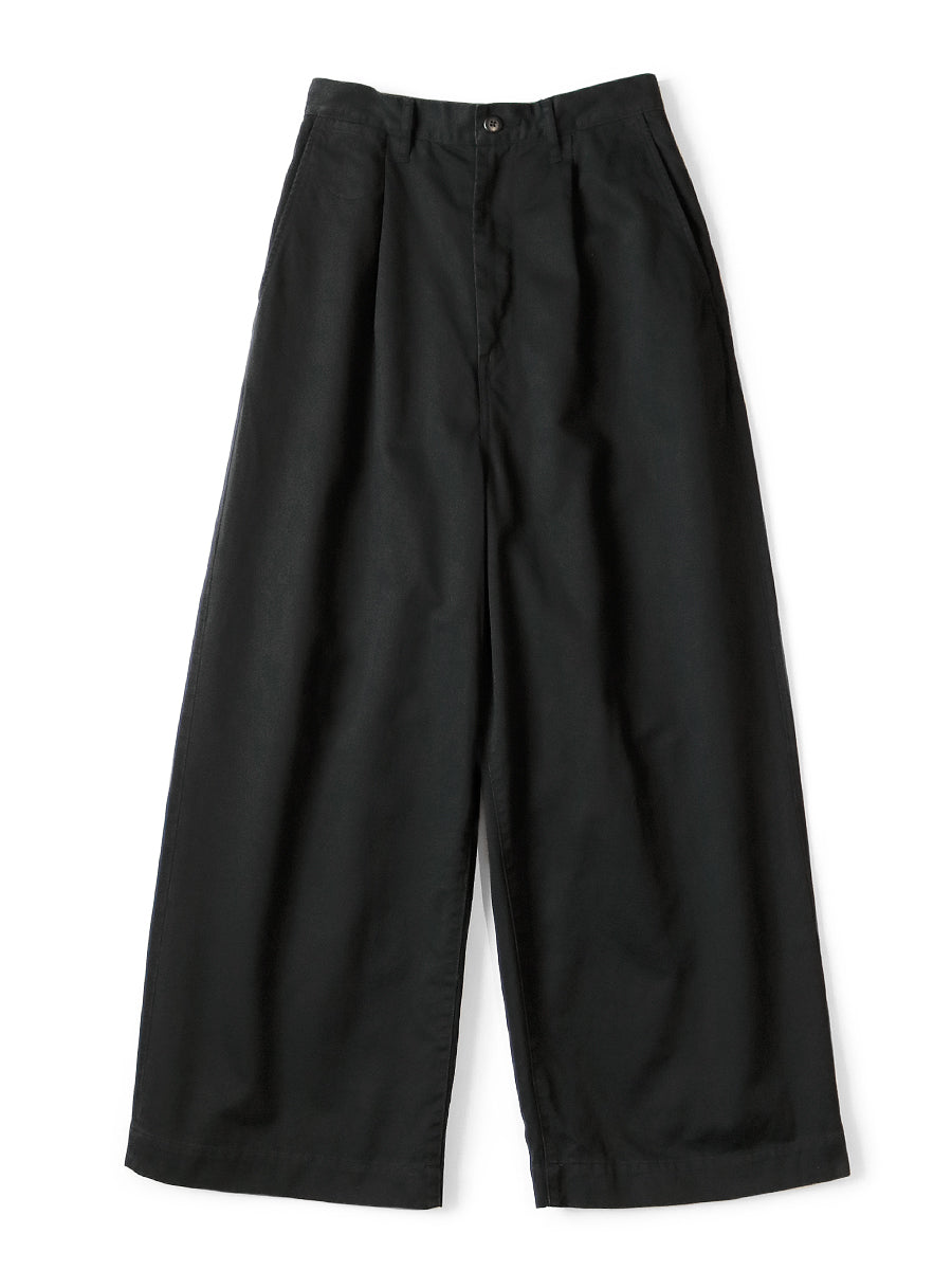 Chino High-Waist Wide-Leg Pants