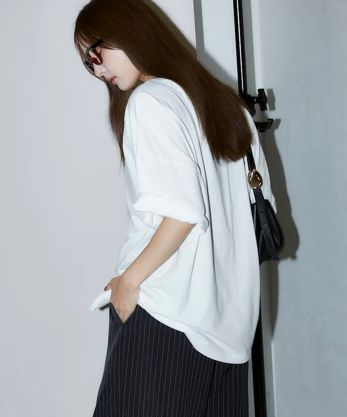 Flower Nuance Art Box Print Big Silhouette T-Shirt Limited Release