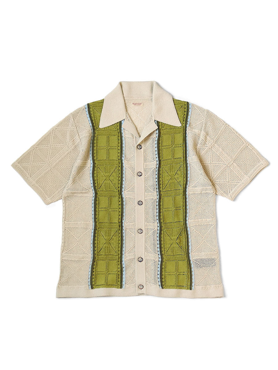 12G Crocheted Knit Tennessee Aloha Polo