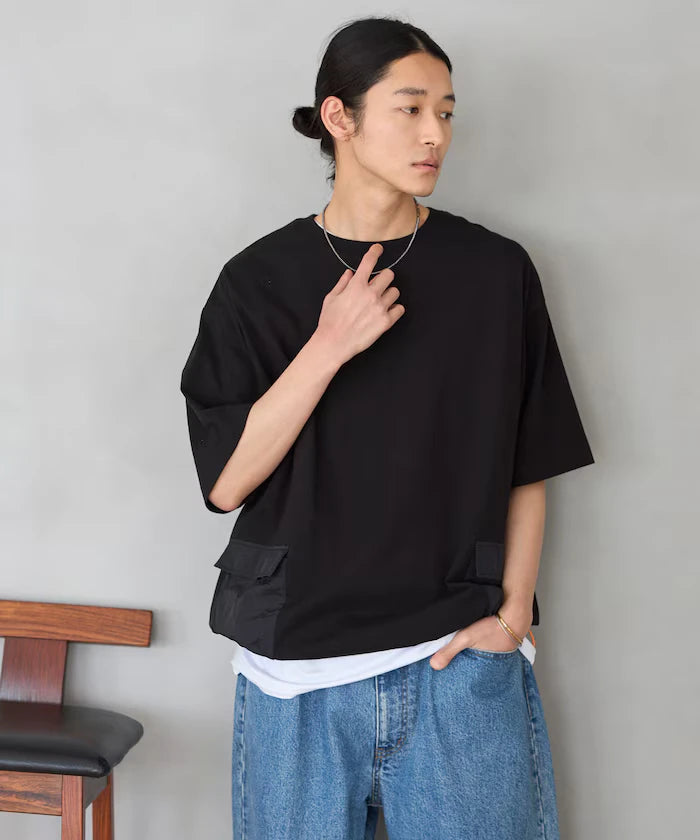 6 Ounce Side Pocket Spindle Short Sleeve T-Shirt / Big Silhouette