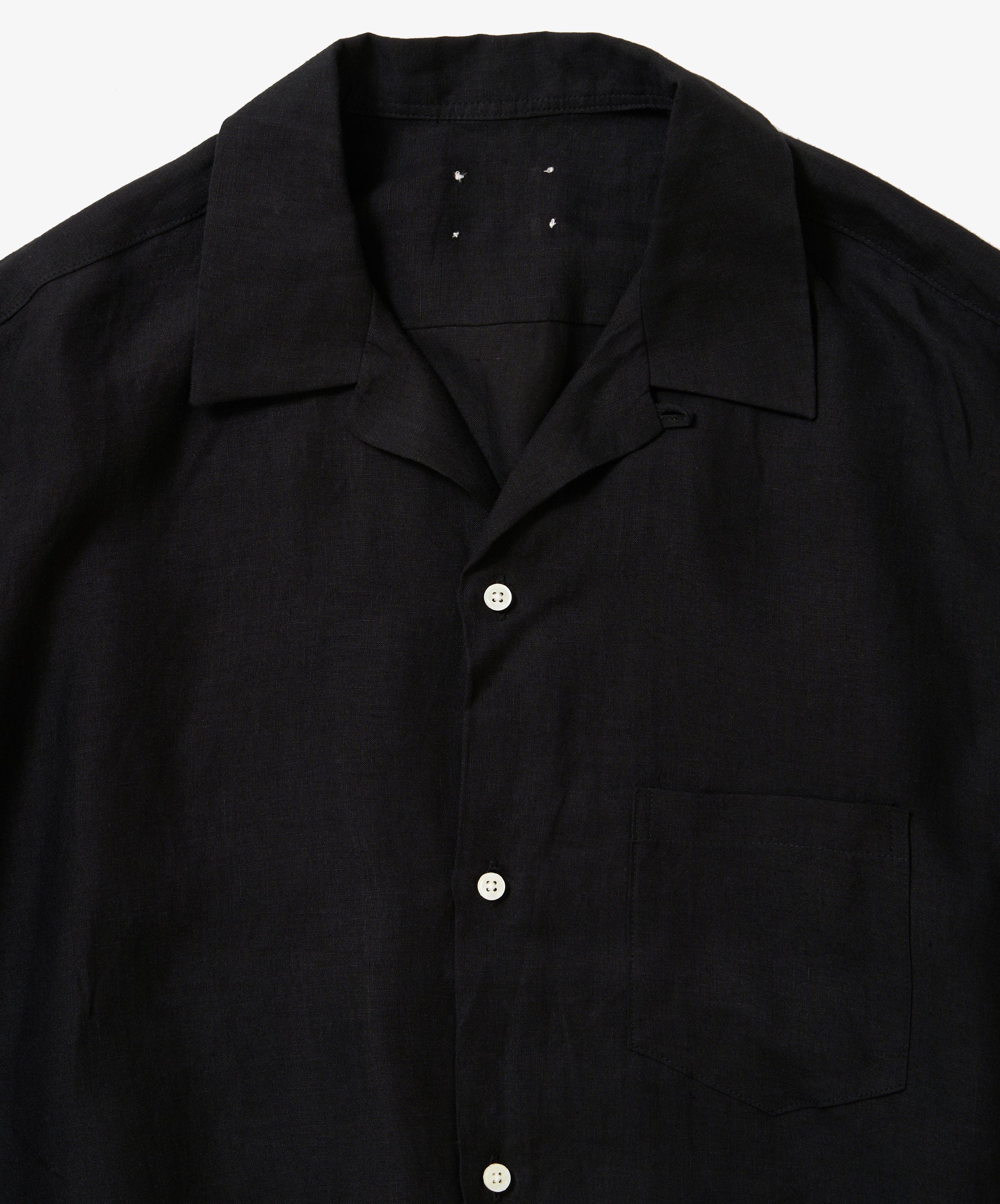 ribbed shirts linen black