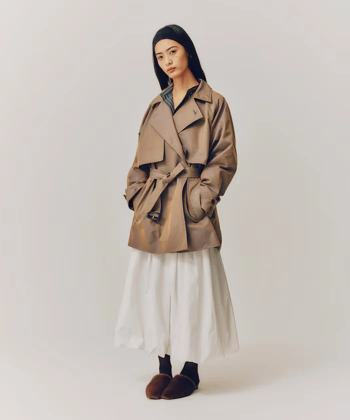 T/C Chambray Short Trench Coat
