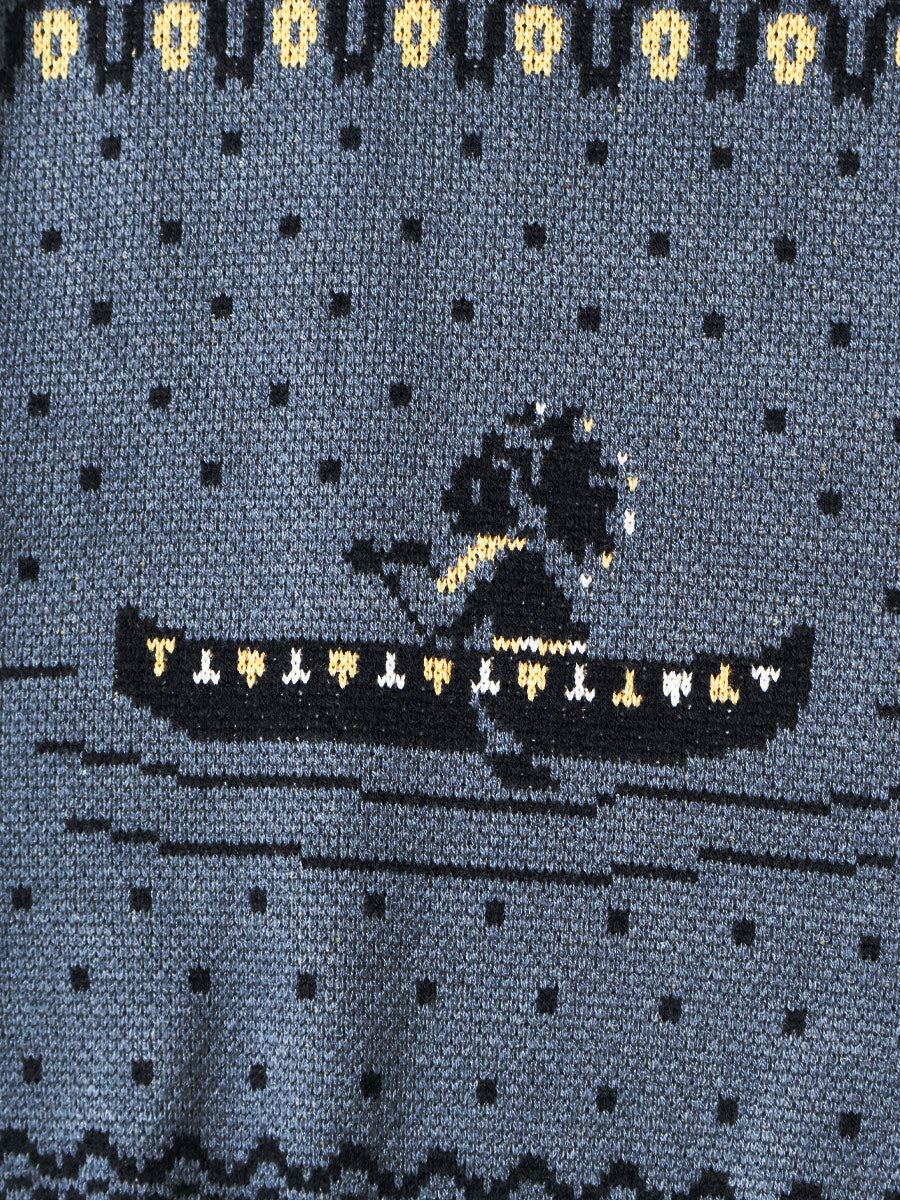 8G Fair Isle Crew Sweater (Canoe)