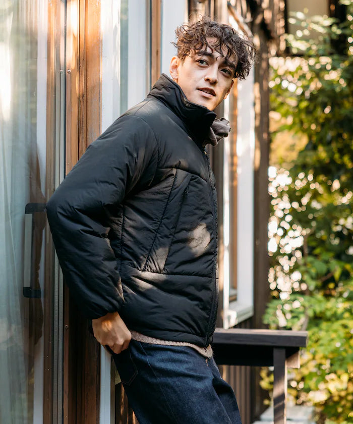 PRIMALOFT PUFF JACKET / Primaloft Stand Collar Puff Jacket / Insulated Blouson