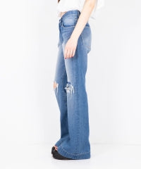 Low Rise Flare Denim Pants