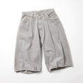 Recycled Waste Suvin Cotton Yarn 11.5oz. Denim 5Pocket Wide Shorts Vintage Washed
