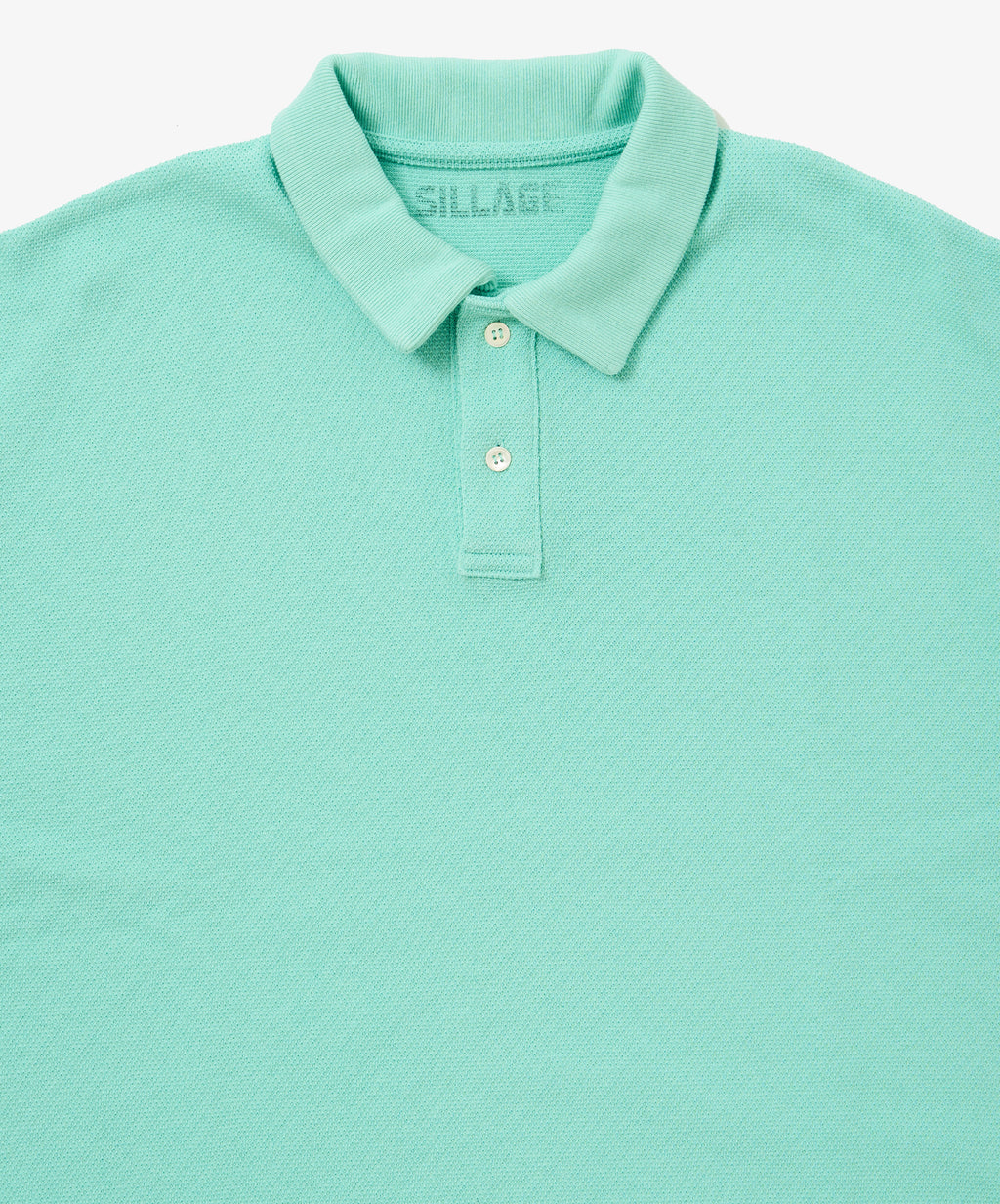 twisted pique polo mint
