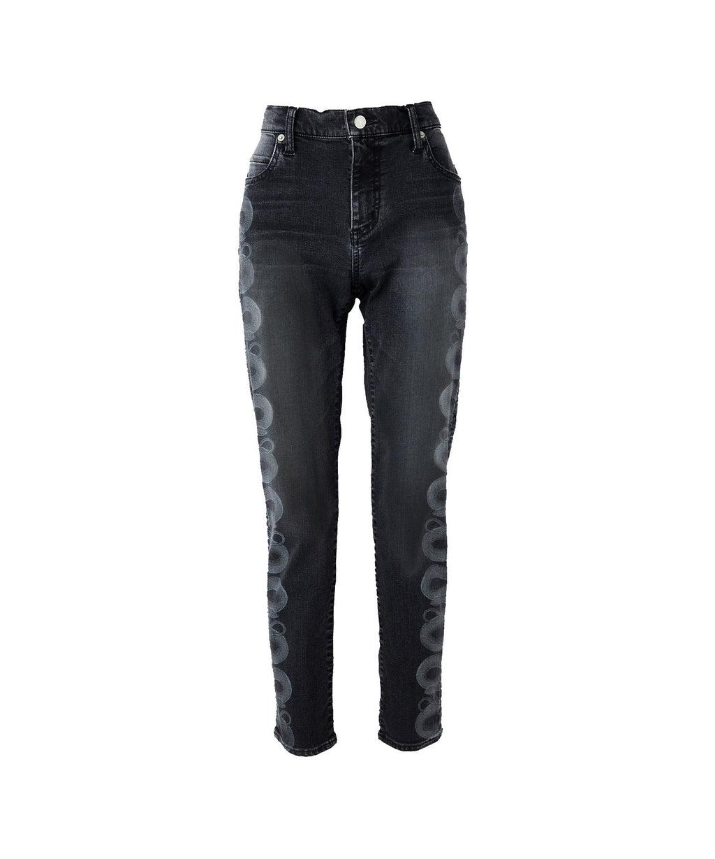 Snake Loop Skinny Denim Pants