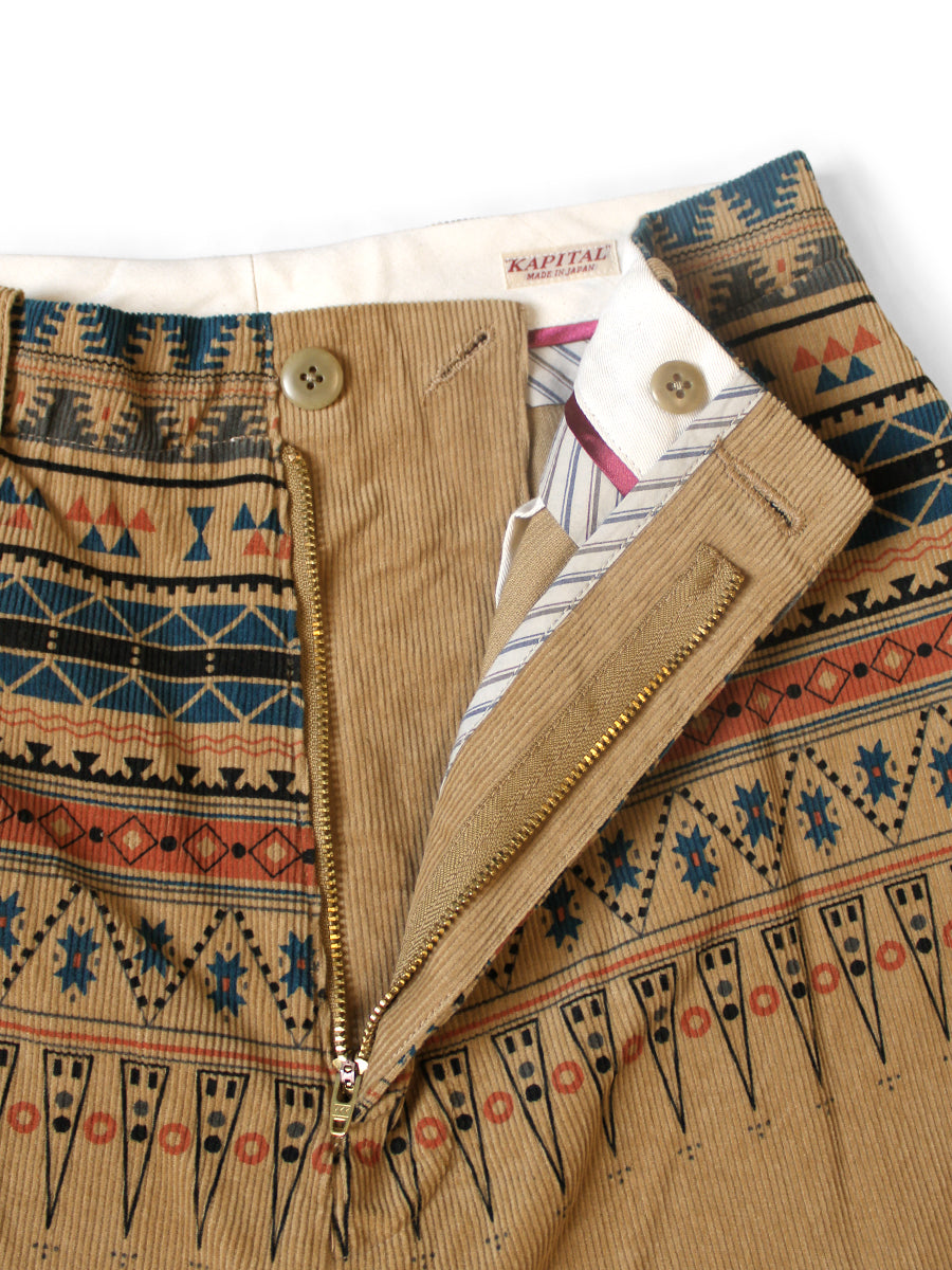 14W Corduroy Tapered Baggy Pants (Town Class...