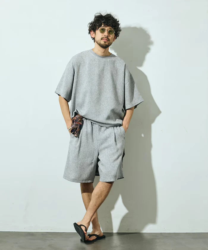 Summer Tweed Easy Wide Shorts / Compatible with Setup