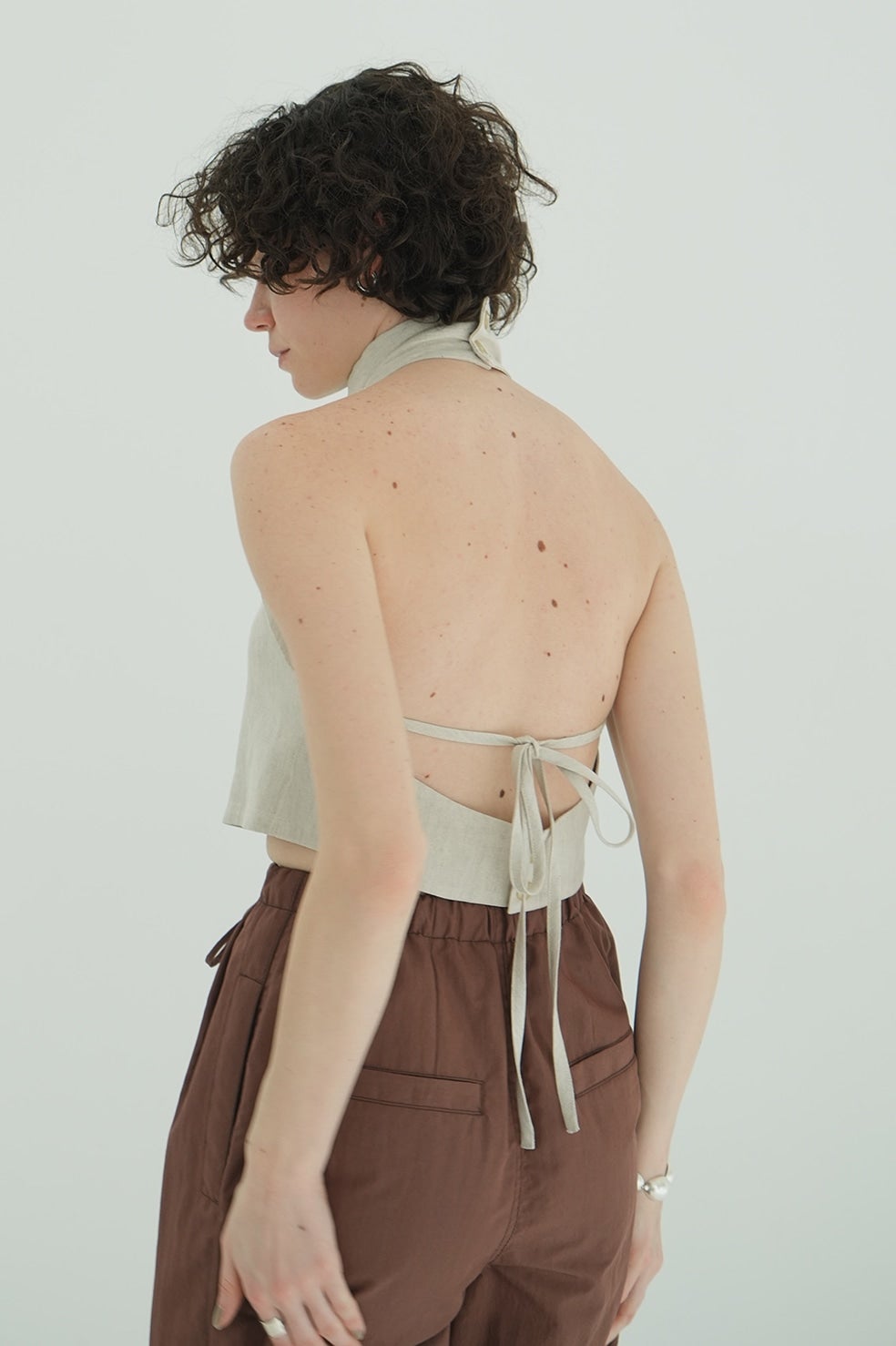 HALTER HIGH NECK CAMISOLE TOPS