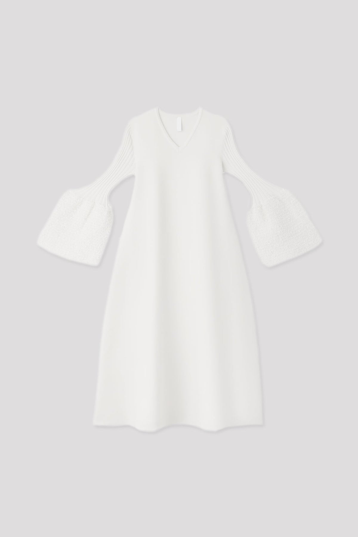 POTTERY REEF LUXE LONG BELL SLEEVE FLARE DRESS