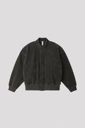 MILAN RIB VELVET STAND-UP COLLAR ZIP BLOUSON