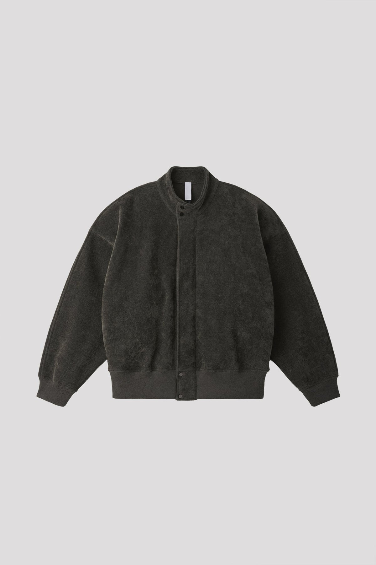 MILAN RIB VELVET STAND-UP COLLAR ZIP BLOUSON