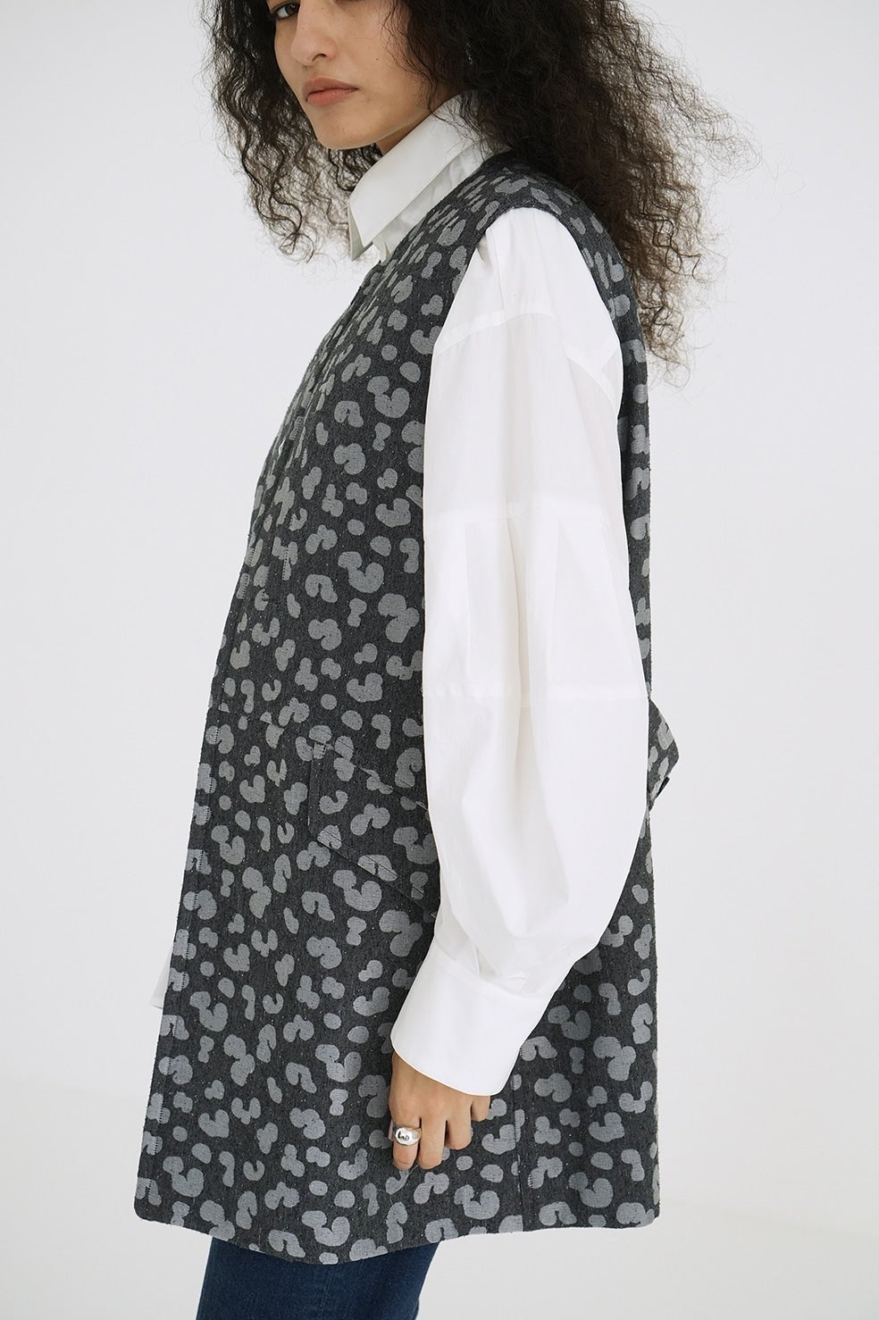 LEOPARD LONG GILET
