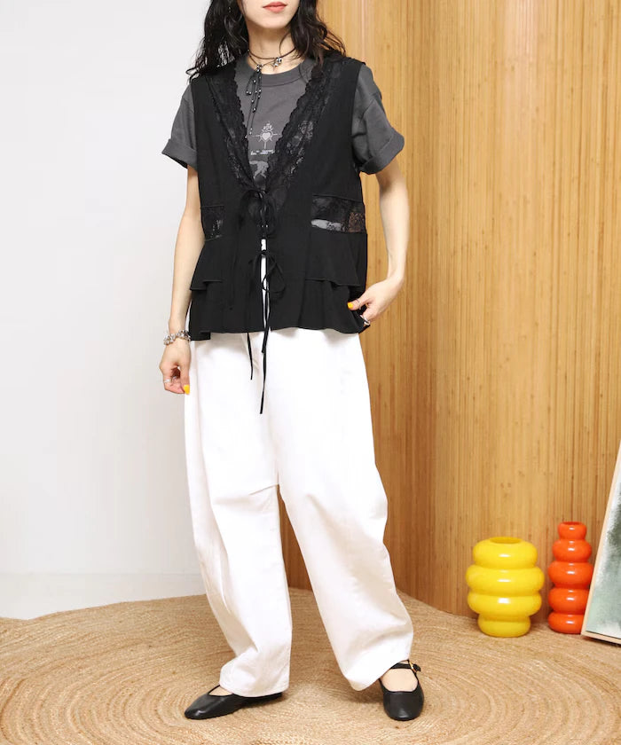 Switch Race Vintage Satin Ribbon Vest [Limited Release]