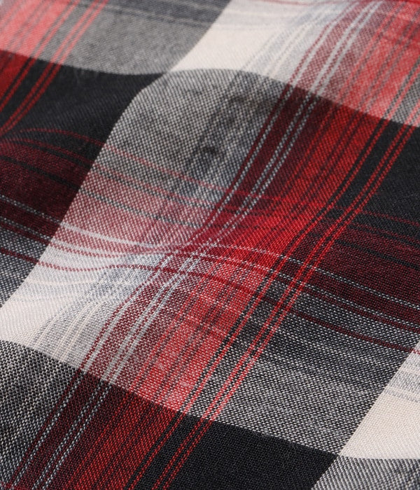 RAYON CHECK OPEN SHIRT