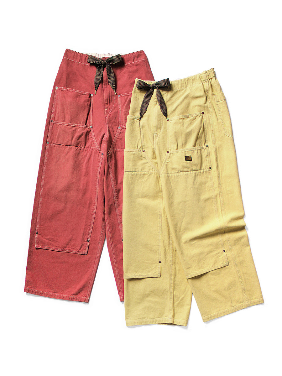Canvas W Knee Easy Baggy Pants
