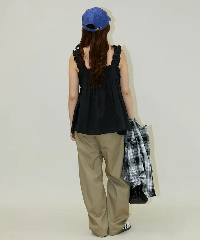 Double Gauze Gathered Camisole Blouse Limited Edition