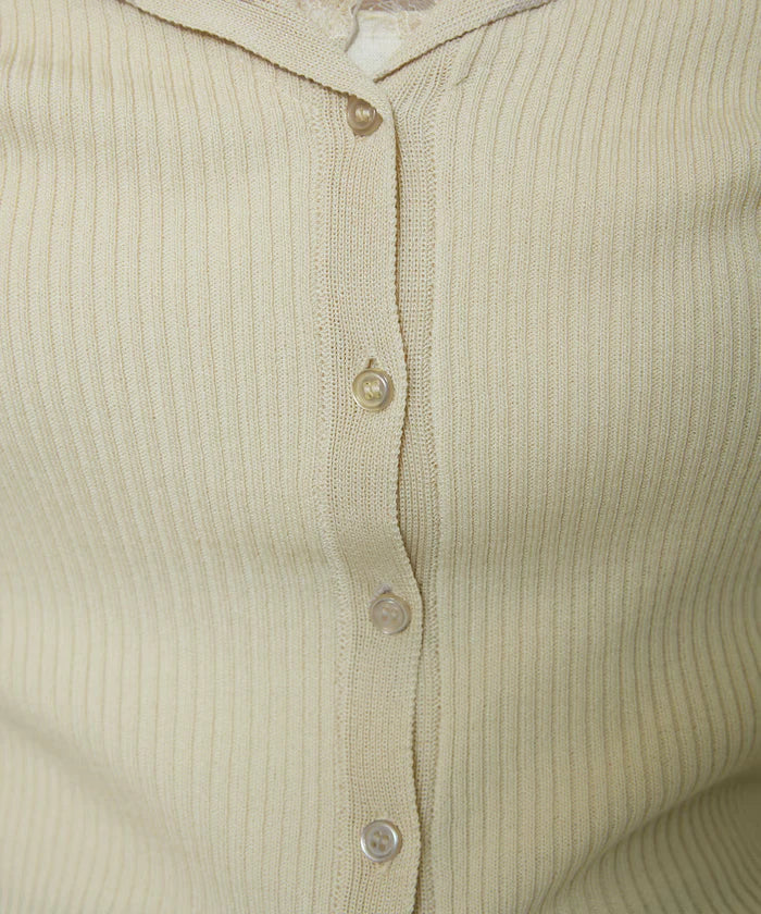 Collar Lace Mellow Layered Cardigan Limited Edition