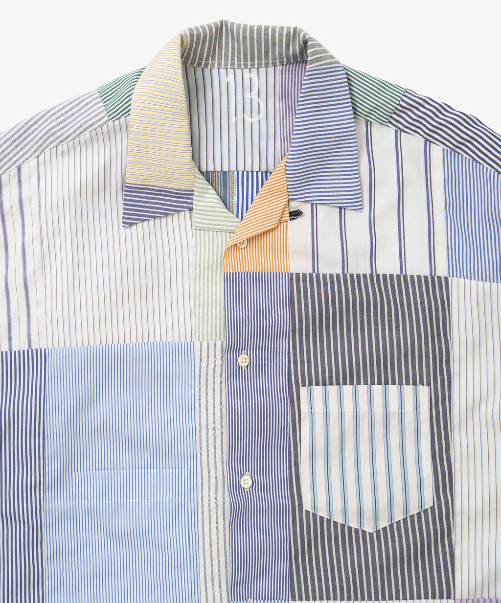 overshirt short sleeve stripe thirteen
