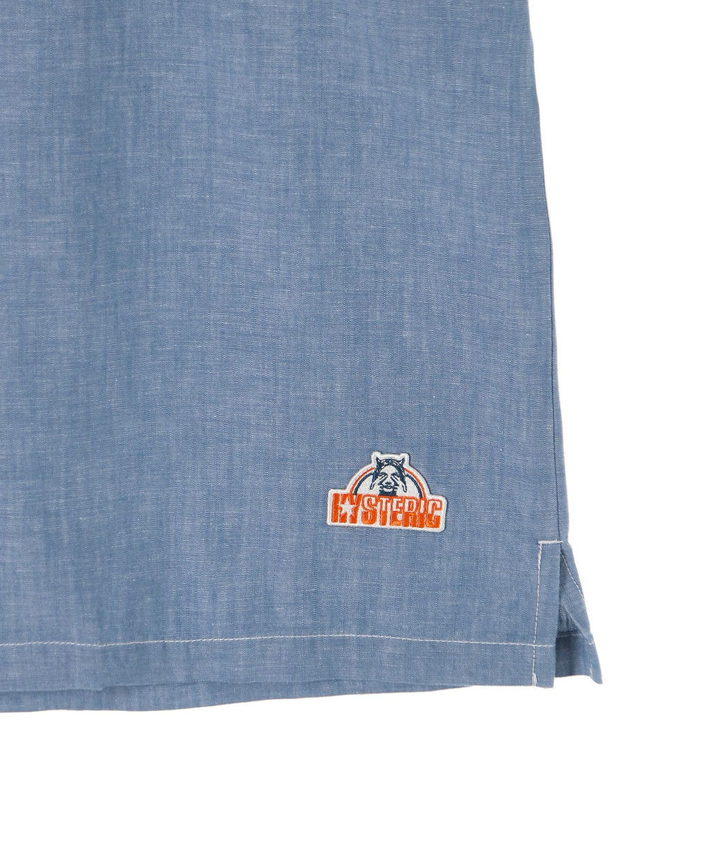 See No Evil Patch Open Collar Shirt