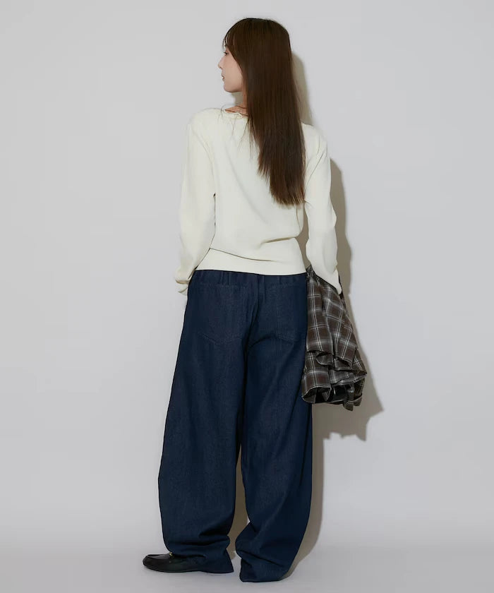 LOVE POP STUDIO Tuck Curve Pants Limited Edition