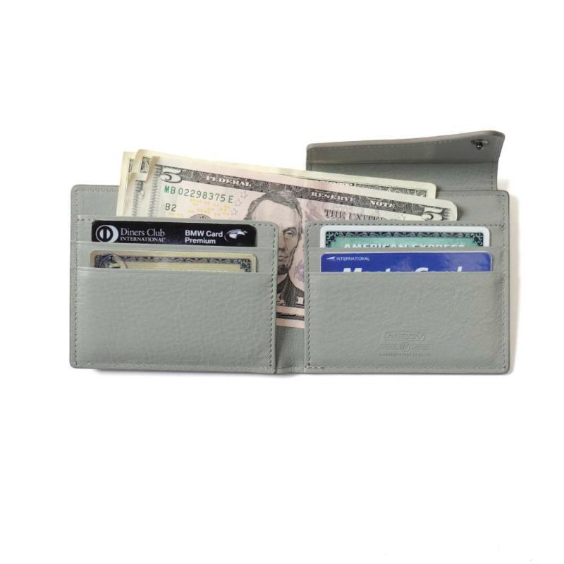 TONE LAYER COMPACT WALLET / GRAY