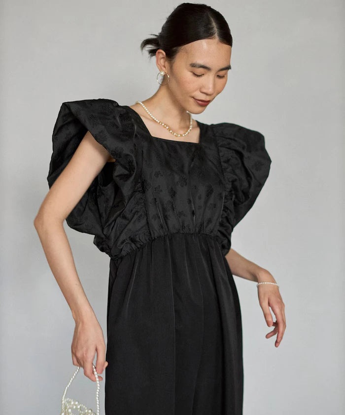 2WAY Flower Sheer Jacquard Docking All-in-One
