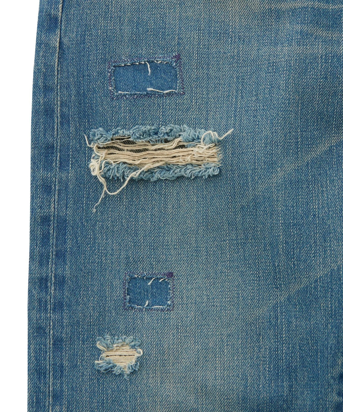Square Window Remake Slim Straight Denim Pants
