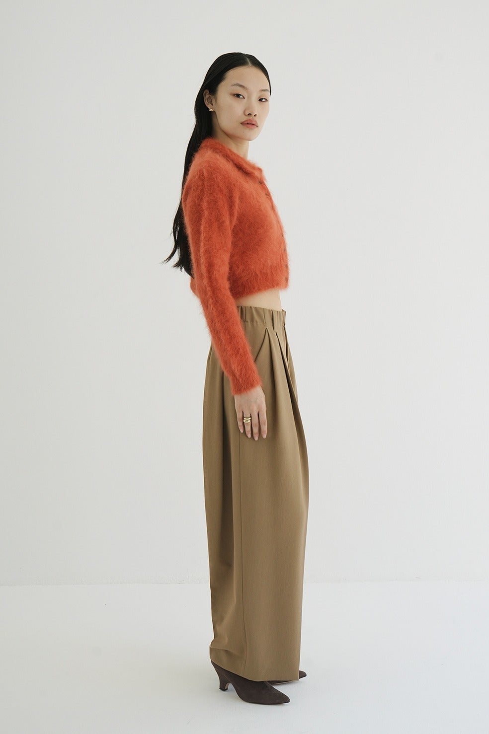 ANGORA SHORT KNIT CARDIGAN
