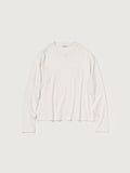 BRUSHED ORGANIC COTTON JERSEY L/S TEE