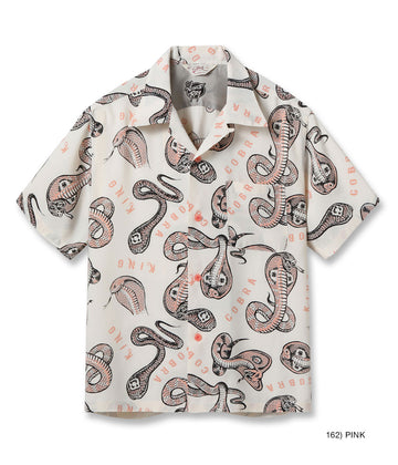 HIGH DENSITY RAYON OPEN SHIRT “KING COBRA” by VINCE RAY