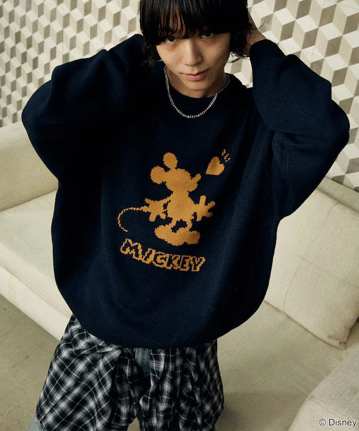 Limited Edition 'DISNEY MICKEY MOUSE' SHADOW KNIT