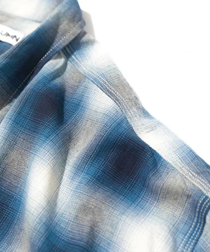 Magazine Pocket Open Collar Shirt(Ombre)