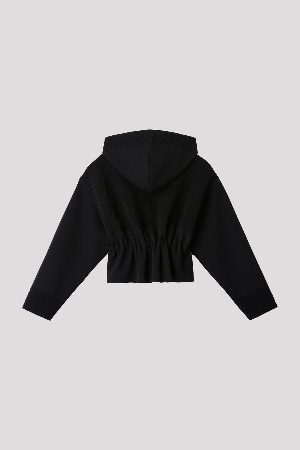 TW MILAN RIB CROPPED HOODIE