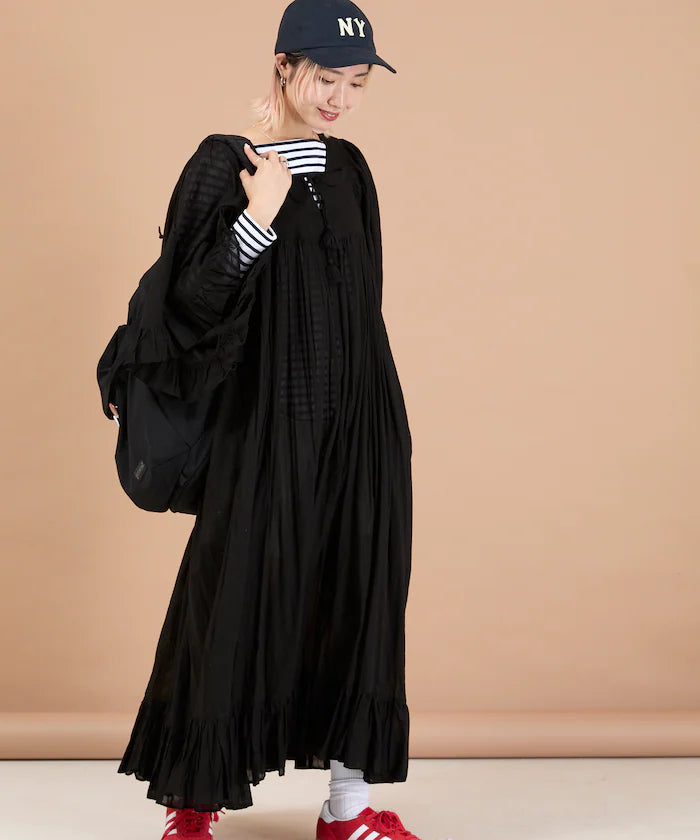 India Square Neck Frilled Dress