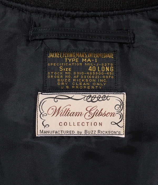 WILLIAM GIBSON COLLECTION Type BLACK MA-1 SLENDER (LONG)