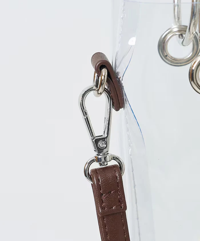 2way Bamboo Handle PVC Bag