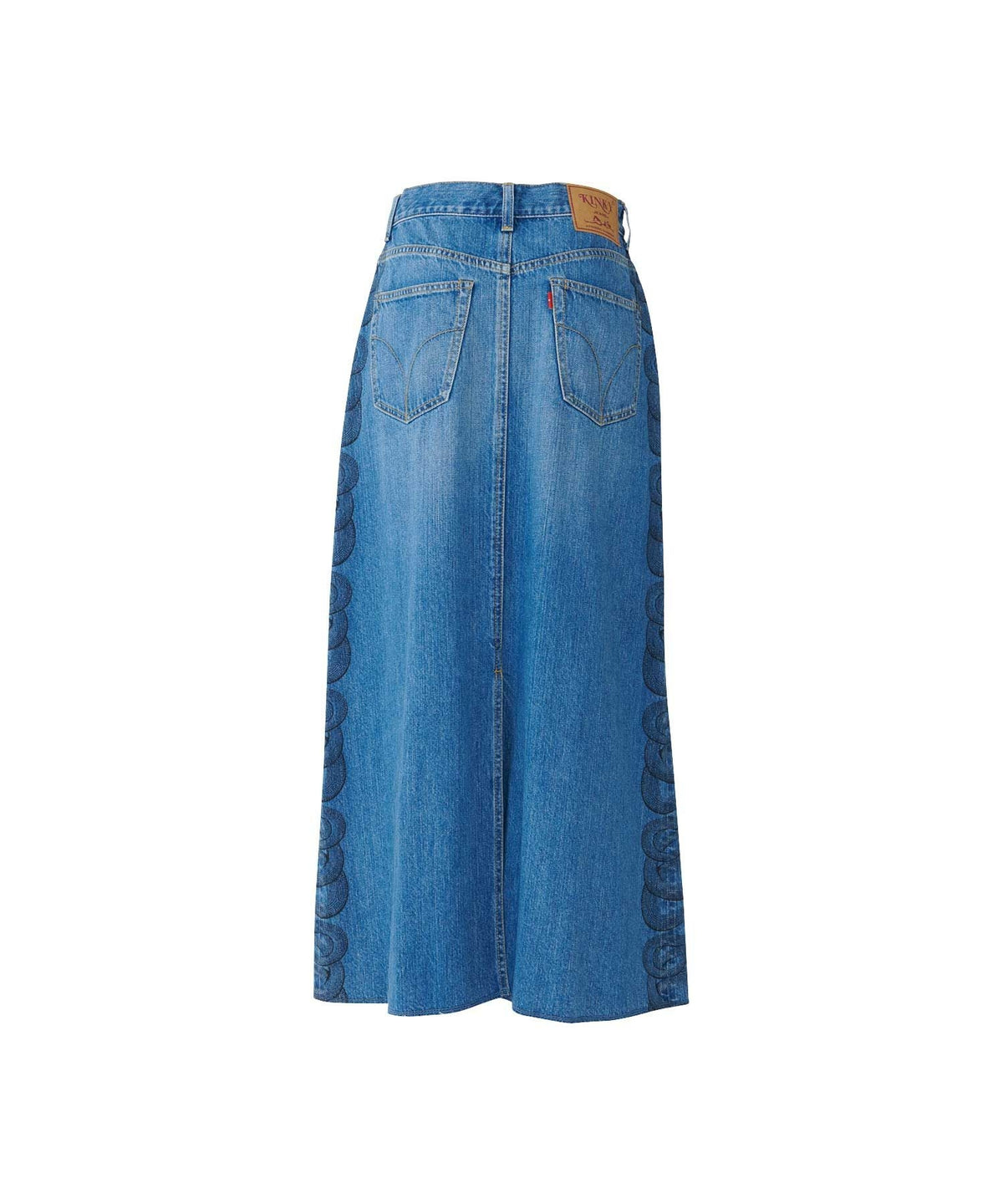 Snake Loop Remake Denim Skirt