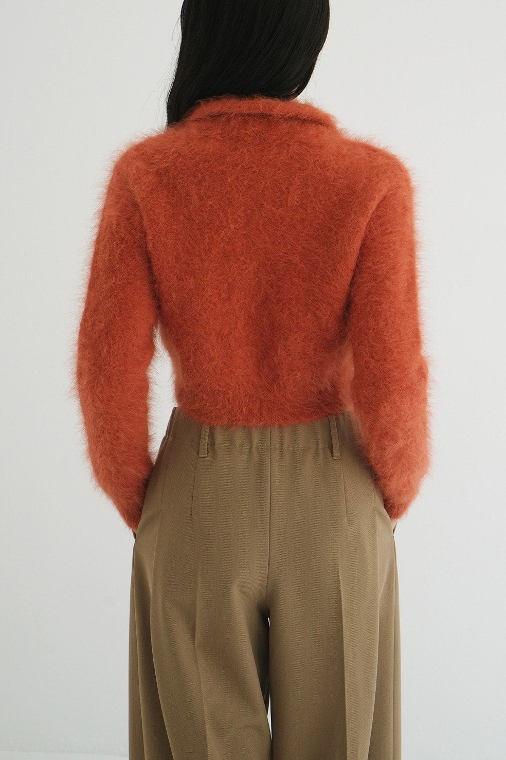 ANGORA SHORT KNIT CARDIGAN