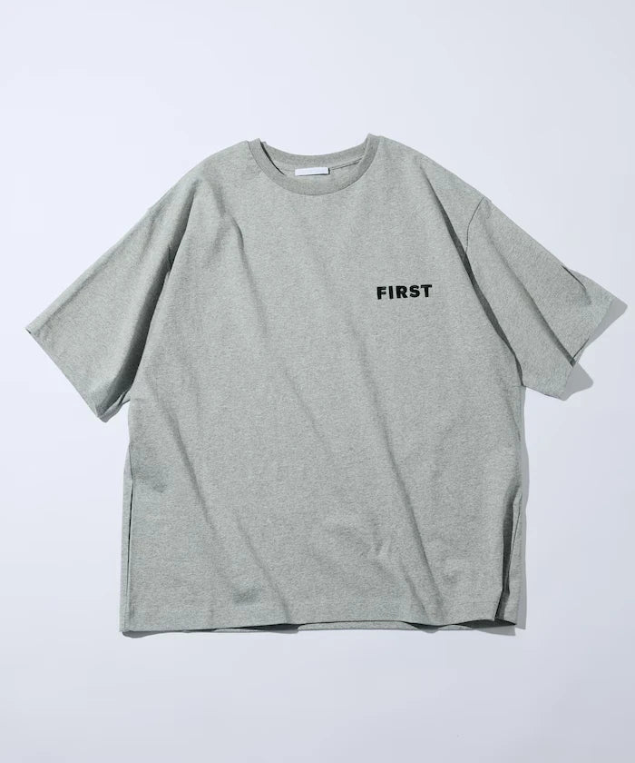 6 Ounce Front Logo Embroidered Crew Neck T-Shirt / One Point Design T-Shirt Left Chest Embroidery First Limited Edition