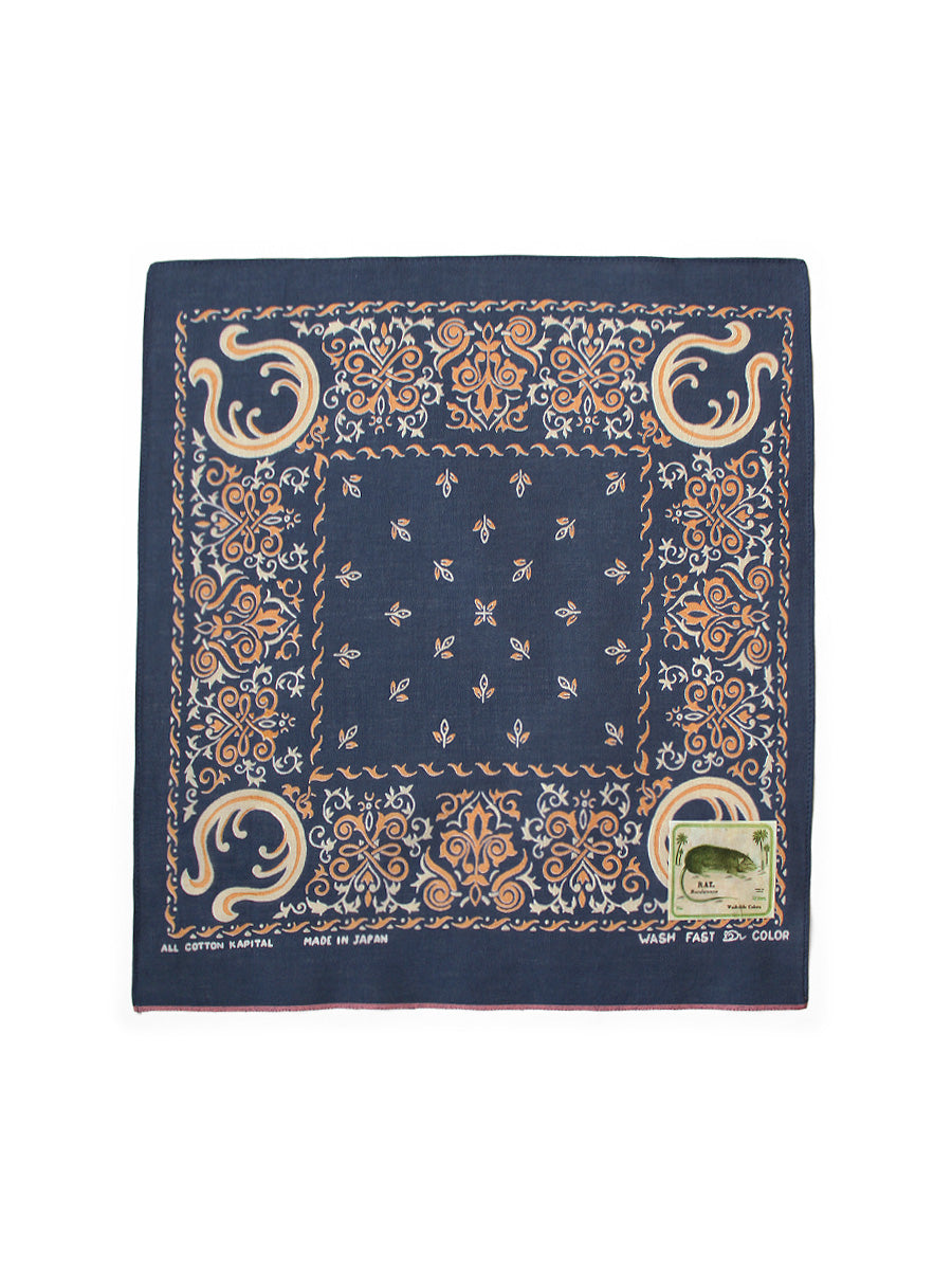 fastcolor selvedge bandana (ANTLER NAJA) 15x15
