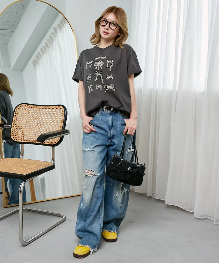 Ribbon Embroidery T-Shirt Limited Edition