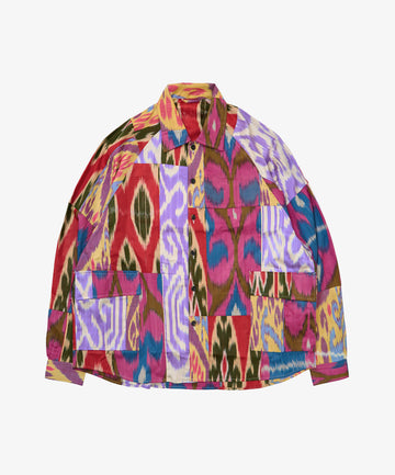 big pocket overshirt thai silk five