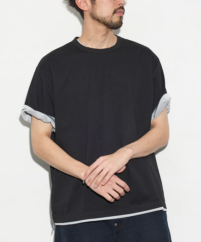 Relaxed Fit Reversible Cardboard Short Sleeve T-Shirt / Color Design