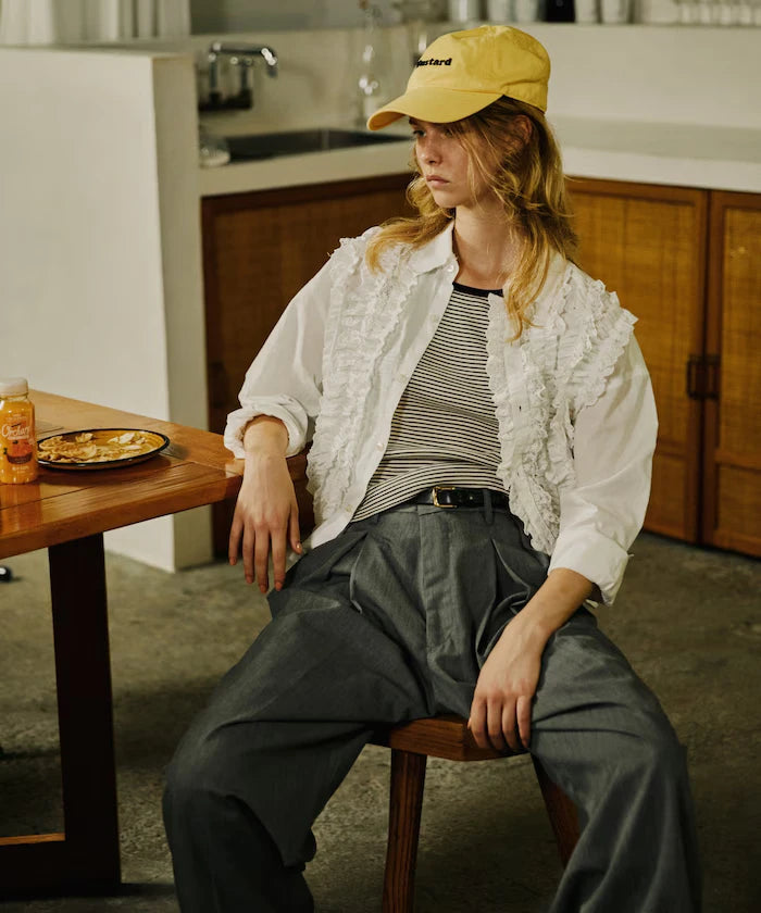 Tuck Wide Slacks Pants