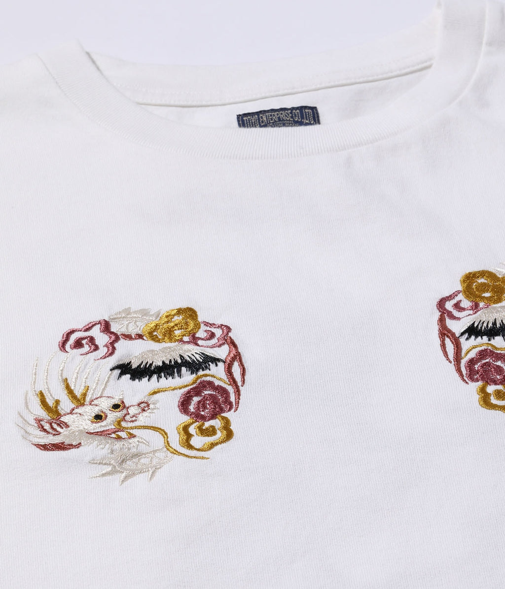 SUKA T-SHIRT EMBROIDERED “RISING DRAGON”